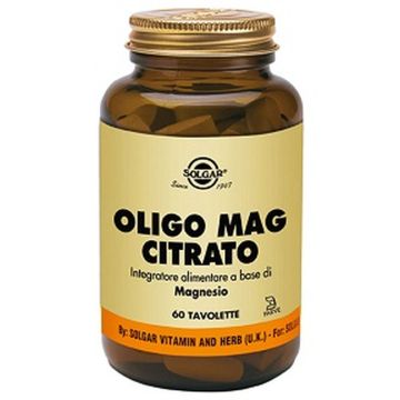Solgar Oligo Mag Citrato 60 Tavolette Solgar Oligo Mag Citrato 60 Tavolette