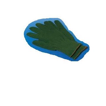 Guanto in puro cotone misura 8 in filo verde traspirante ed assorbente 50 pezzi