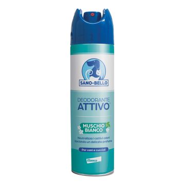Sanoebello Cane Deodorante Attivo Muschio Bianco 250 Ml