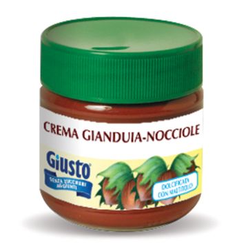 Giusto Senza Zuccheri Crema Gianduia Nocciole Vasetto 200g