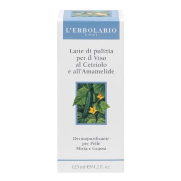 Latte di pulizia viso al cetriolo e amamelide 125 ml
