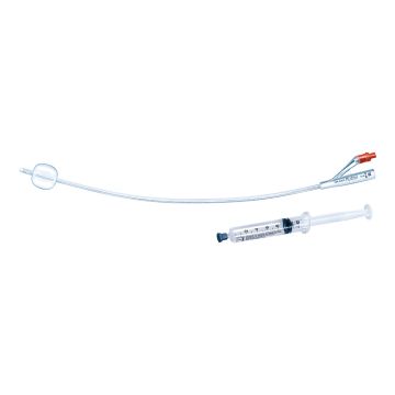 Catetere vescicale in silicone profilcath plus scanalato 2 vie ch16 lunghezza 31 cm punta cilindrica 2 fori contrapposti palloncino 5 ml 10 pezzi