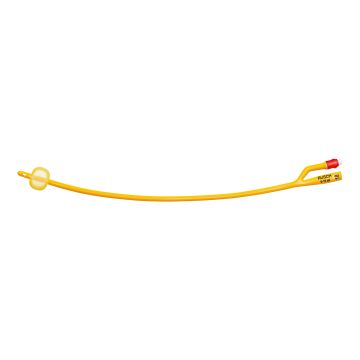 Catetere foley a media permanenza  rusch gold plus a 2 vie in silkolatex lattice-silicone per adulto ch16 lunghezza 40 cm punta cilindrica a 2 fori palloncino 5-15 ml 30 pezzi