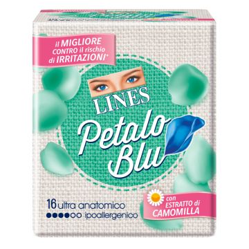 Lines Petalo Blu Anat.16pezzi