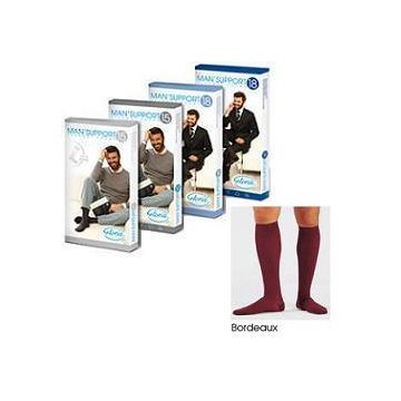 Man support 18 cotone gambaletto 18 bordeaux 3