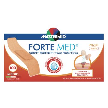 Cerotto master-aid forte med medio 100 pezzi
