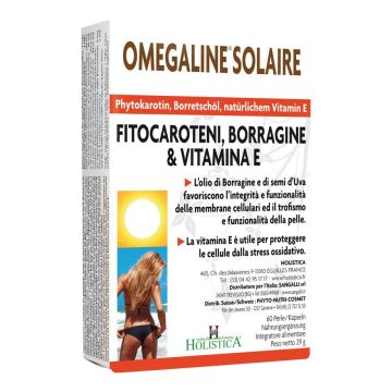 Sangalli Omegaline Solaire Integratore per Pelle 60 Capsule