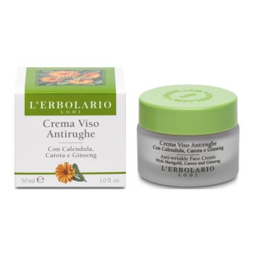 Crema viso antirughe calendula carota e ginseng 30 ml