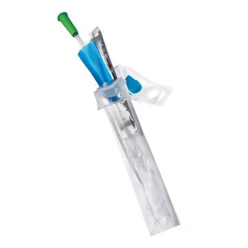 Catetere vescicale in pvc rusch flocath quick 1 via per cateterismo ad intermittenza con autolubrificante 2 fori smussati punta nelaton ch12 lunghezza 20 cm 30 pezzi