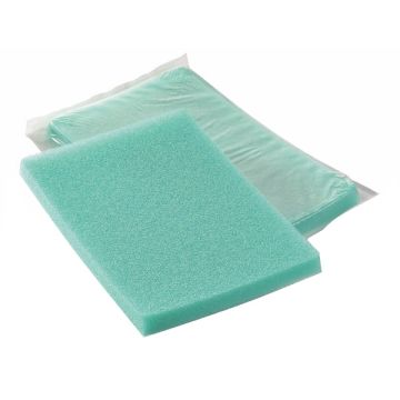 Medicazione In Compresse Di Poliuretano Espanso Formato Da Reticoli Cellulari A Nido D'ape 10pezzi 15x10x2cm