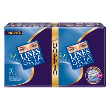 Lines seta ultra notte 20 pezzi