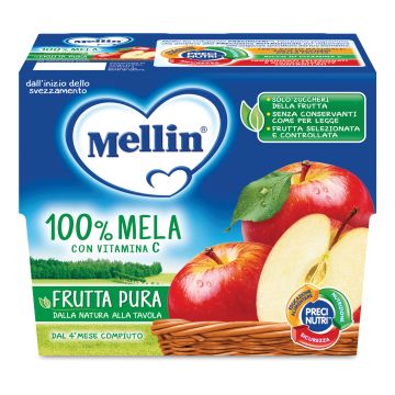Mellin fr.pura mela 4x100g
