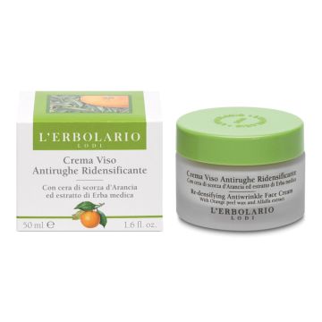 Crema viso antirughe arancia erba medica ridensificante