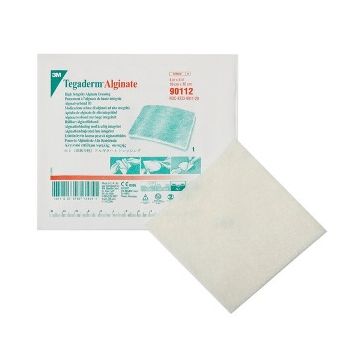 Medicazione in alginato tegaderm alginate assorbente 10x10 10 pezzi