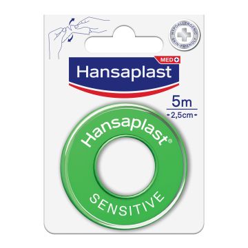 Cerotto rocchetto hansaplast sensitive 5mx2,50cm 1 pezzo