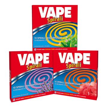 VAPE - Spirali Zanzarifughe Fragranze Assortite 10 Spirali
