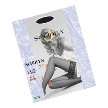 Marilyn 140 sheer calza autoreggente visone 3