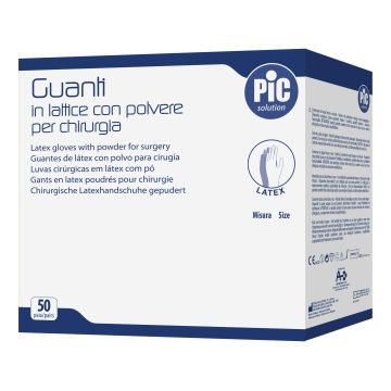 Guanto pic chirurgico sterile con polvere misura 7,5