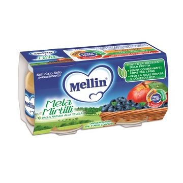 Omo mellin mela+mirtillo2x100g