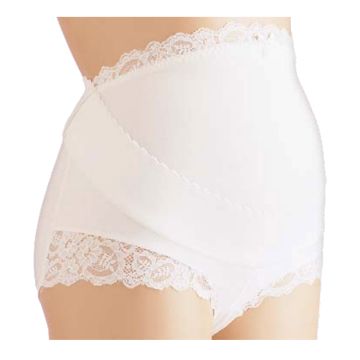 Jolie maman 1430 guaina gestante cotone con pizzo sgambata bianco 2