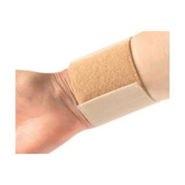 Polsiera elastica regolabile misura 2 con sistema di fissaggio a strappo altezza 6,5cm 2 pezzi