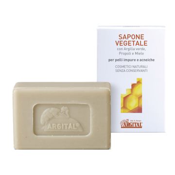 Sapone vegetale all'argilla verde propoli e miele 100 g
