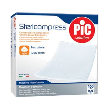 Garza laparotomica con filo di bario non sterile 12 strati 10x10cm