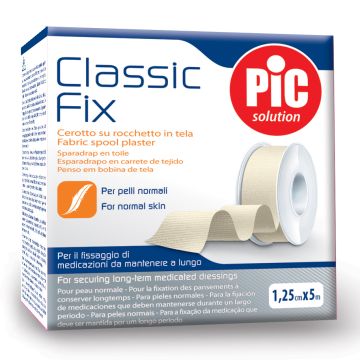Cerotto in rocchetto pic classic fix tela 1,25x500 cm 1 pezzo Cerotto in rocchetto pic classic fix tela 1,25x500 cm 1 pezzo