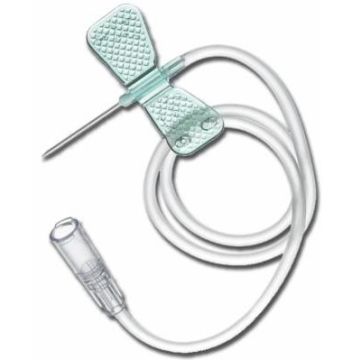 Ago microperfusore mirage per accesso periferico venoso in blister singolo peel pack cono rigido luer lock gauge 22 0,80mm lunghezza 20mm colore nero 1 pezzo sterile monouso