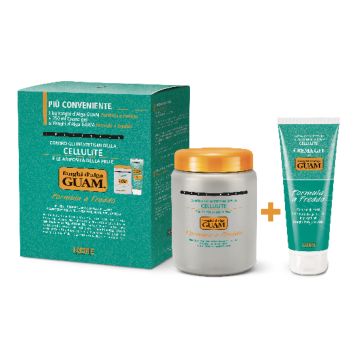 Guam fanghi d'alga confezione convenienza con fanghi d'alga guam 1 kg + crema gel 250 ml