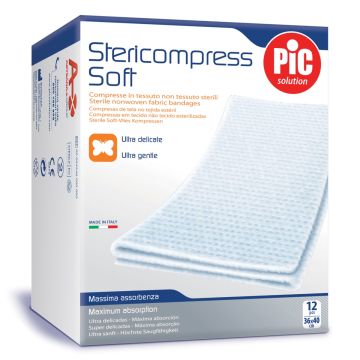 Pic Stericompress Soft Garze Sterili 18 x 40 cm 12 Pezzi