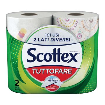 SCOTTEX - Tuttofare - Carta Da Cucina 2 Maxi Rotoli