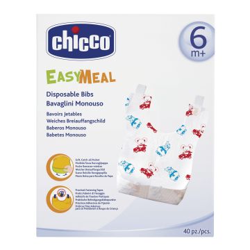Chicco Bavaglini Monouso 40 Pezzi