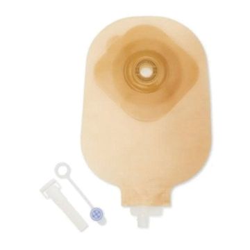 Sacca urostomia anatomica trasparente convessa barriera idrocolloidale sistema antireflusso rivestimento tnt idrorepellente lato corpo ritagliabile 15-24mm 10 pezzi 894-24