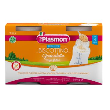 Plasmon biscotto granulato senza glutine 374 g 2 pezzi