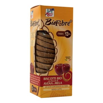 Fsc biofibre+ biscotti ai fiocchi di avena e mela bio vegan senza latte e ad alto contenuto di fibre 210 g