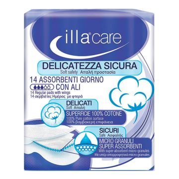 Illa Care Assorbenti Giorno con Ali 14 Pezzi