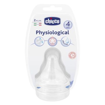 Chicco Tettarella Silicone 3 Fori 2pezzi
