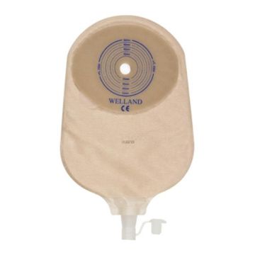 Sacca per urostomia trasparente ritagliabile flair active uro diametro 13-55 mm 10 pezzi