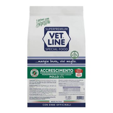 Vetline Cane Accrescimento Monoproteico Pollo 3 Kg