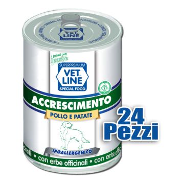 Vetline Cane Accrescimento Pollo&Patate 400 Gr