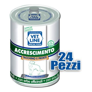 Vetline Cane Accrescimento Tacchino&Patate 400 Gr
