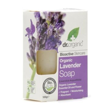 Dr organic lavender lavanda soap saponetta 100 g