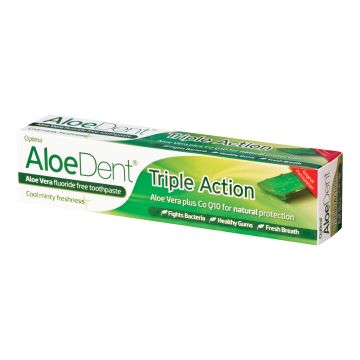 Aloedent dentifricio tripla azione con aloe vera e coenzima q10 100 ml
