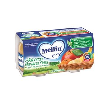 Omo mellin alb/ban/mela 2x100g