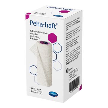 Peha-haft benda elastica autoadesiva di fissaggio estensibilita' 100% cm 10 x 4 mt 1 pezzo