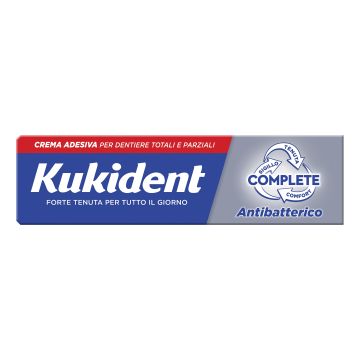 Kukident complete crema adesiva per protesi dentarie con antibatterico 47 g