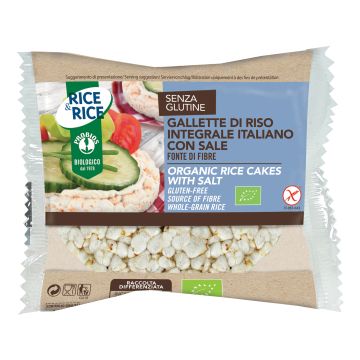 Rice&rice gallette di riso con sale duopack 13 g senza lievito