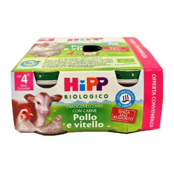 Hipp Bio Omog Vitello 80g 4pezzi