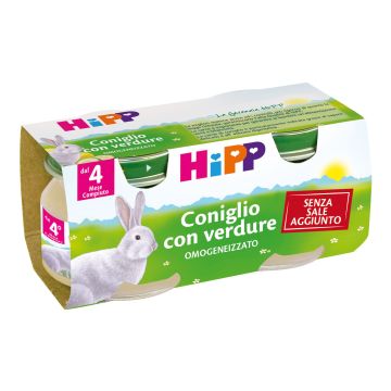 Hipp Omog Coniglio 80g 2pezzi